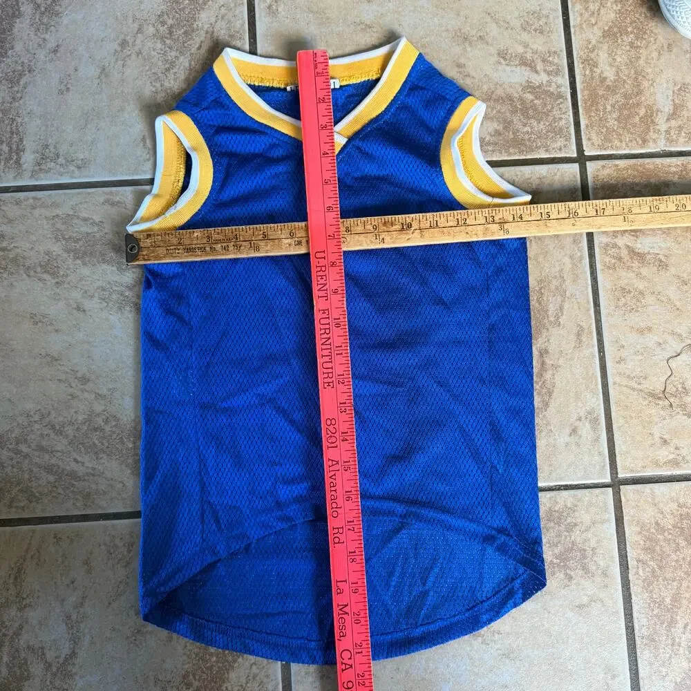 Golden State Warriors Pet‎ First Blue Jersey Dog Outfit Size XLarge Blue NBA